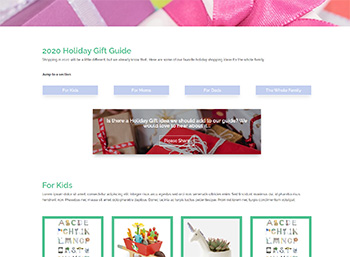 Holiday Gift Guide Template